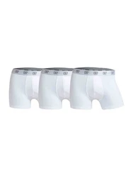 CR7 Retro Pants Herren Boxershorts Trunks Multipack Weiß/Creme