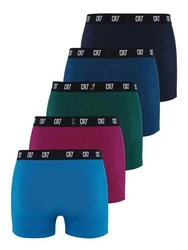 CR7 Retro Pants Herren Boxershorts Trunks Multipack Rot/Blau/Lila/Dunkelblau/Mischfarben