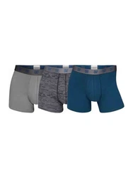 CR7 Retro Pants Herren Boxershorts Trunks Multipack Dunkelblau/Grau/Blau
