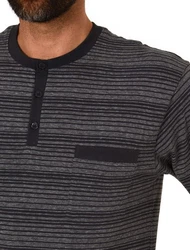 Normann Pyjama Herren Nachthemd langarm 