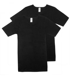 Unterziehshirt Herren Shirt 77202153-schwarz (Packung, 2-St., 2er Pack) Boxershorts in optimaler Passform, formbestndig, hautfreundlich