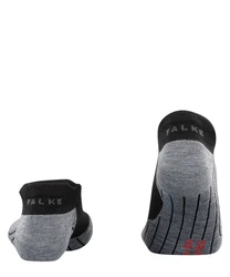 FALKE Wandersocken TK5 Wander Invisible Schwarz/Grau/Rot