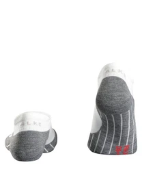 FALKE Laufsocken RU4 Endurance Invisible Weiß/Grau/Hellgrau/Rot