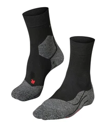 FALKE Laufsocken RU3 Comfort Schwarz/Rot/Dunkelgrau