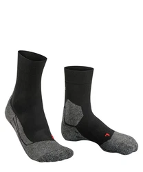 FALKE Laufsocken RU3 Comfort Schwarz/Rot/Dunkelgrau
