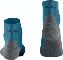 FALKE Funktionssocken TK5 Short Hellblau/Grau/Türkis
