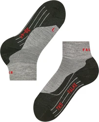FALKE Funktionssocken TK5 Short Hellgrau/Grau/Rot/Dunkelgrau/Grün