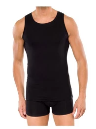 Unterhemd Unterhemden Long Life Cotton, schwarz (Packung, 3er-Pack)