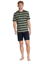 Pyjama Herren Kurzpyjama grn (1 Stck, 1 tlg., 1 Stck)