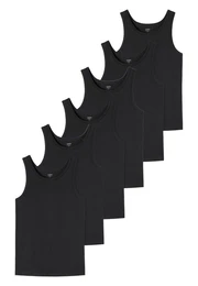 Unterhemd 6er Pack Basic (Spar-Set, 6-St) Unterhemd / Tanktop - Baumwolle - Unterhemden mit perfekter Passform