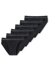 uncover by SCHIESSER Slip Basic Spar-Set Rio Slip Schwarz/Dunkelgrau/Grau