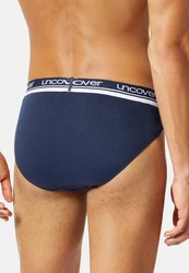 uncover by SCHIESSER Slip Basic Spar-Set Rio Slip Dunkelblau/Blau