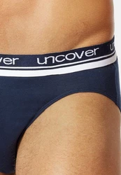 uncover by SCHIESSER Slip Basic Spar-Set Rio Slip Dunkelblau/Blau