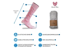 German Wear Trachtensocken GW200 Trachtensocken Rosa/Mischfarben