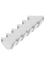 Schiesser Slip 95/5 Stretch Organic Cotton Spar-Set Rio Slip Grau/Weiß/Hellgrau