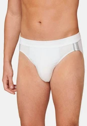 Schiesser Slip 95/5 Stretch Organic Cotton Spar-Set Rio Slip Grau/Weiß/Hellgrau