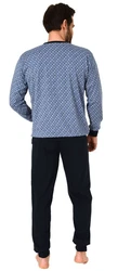 RELAX by Normann Pyjama Herren Schlafanzug langarm Minimal-Optik (112 10 710) 112 10 710