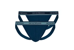 Emporio Armani String Jockstraps Stretch Cotton (2-St) mit doppelt verarbeitetem Frontbereich 