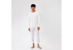 TAO Funktionsunterhose Funktionsunterwäsche LANGE TIGHT Weiß/Creme/Braun