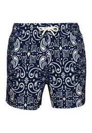 Badeshorts Badeshorts STUDIOS SWIM SHORT Mirrored Navy Paisley Print