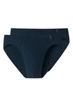 Schiesser Slip Long Life Soft Mini Slip / Unterhose Dunkelblau/Blau/Hellblau