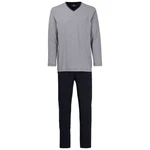 TOM TAILOR Pyjama Nevada (Set, 2 tlg) V-Ausschnitt navy/weiß