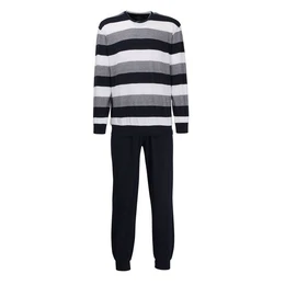 GTZBURG Pyjama (Set, 2 tlg) lang, bgelfrei, temperaturausgleichend, atmungsaktiv