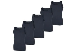 GTZBURG Unterhemd Classic Ringel Dunkelblau/Blau