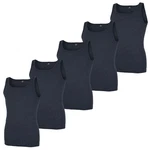 GTZBURG Unterhemd Classic Ringel Dunkelblau/Blau