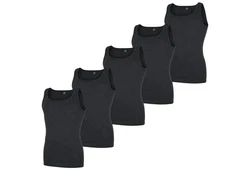 GTZBURG Unterhemd Classic Ringel Dunkelgrau/Schwarz/Grau