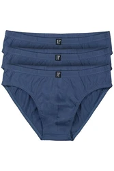 JP1880 Slip Unterhose (3-St) Dunkelblau/Blau