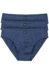 JP1880 Slip Unterhose (3-St) Dunkelblau/Blau