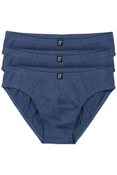 JP1880 Slip Unterhose (3-St) Dunkelblau/Blau
