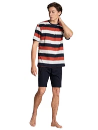 Pyjama Herren Kurzpyjama 46080 rot (1 Stck, 1 tlg., 1 Stck)