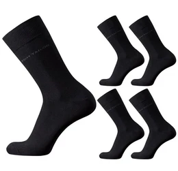 Socken Herren Socken 4er Pack uni basic schwarz 43-46