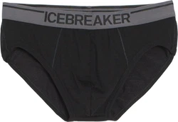 Icebreaker Funktionsunterhose Anatomica Briefs Schwarz/Hellblau/Dunkelgrau