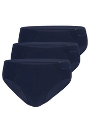 Slip 3er Pack Casual Cotton (Spar-Set, 3-St) Slip / Unterhose - Baumwolle - Ohne Eingriff - Ummantelter Elastikbund