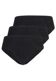 Slip 3er Pack Casual Cotton (Spar-Set, 3-St) Slip / Unterhose - Baumwolle - Ohne Eingriff - Ummantelter Elastikbund
