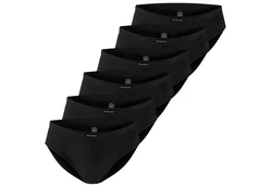 GTZBURG Slip (6-St) Style Herren Slips Schwarz