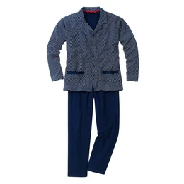 GTZBURG Pyjama Groe Gren Herren Pyjama Alan navy gemustert Gtzburg (2 tlg)