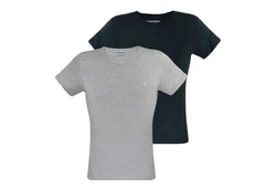Emporio Armani Unterziehshirt Crew Neck Dunkelblau/Blau/Grau/Dunkelgrau/Hellblau