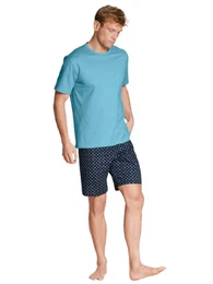Pyjama Herren Kurzpyjama 42183 hellblau (1 Stck, 1 tlg., 1 Stck)