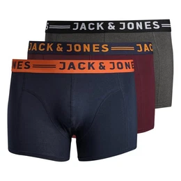 Plus Retro Pants Groe Gre Herren Pants 3er-Pack navy/weinrot/grau melange Jack&Jones (Spar-Pack, 3-St., 3er-Pack)