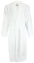 Caw Unisex-Bademantel Langform Kimono Kragen 1002