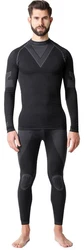 Ladeheid Funktionsunterhemd Herren Funktionsunterwäsche SET Shirt Unterhose Thermoaktiv Schwarz/Dunkelgrau/Grau