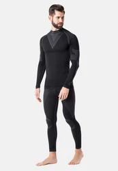 Ladeheid Funktionsunterhemd Herren Funktionsunterwäsche SET Shirt Unterhose Thermoaktiv Schwarz/Dunkelgrau/Grau