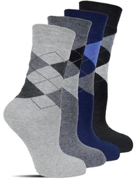 Thermosocken Herren Wintersocken ohne Gummi (6 Paar) Anitipilling Innenfutter, Vollfrottee Innenfutter