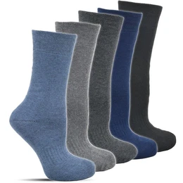 Thermosocken Herren Wintersocken ohne Gummi (6 Paar) Anitipilling Innenfutter, Vollfrottee Innenfutter
