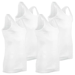 Achselhemd classic (4-St) Feinripp Unterhemd Set ohne Seitennhte