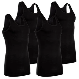 Achselhemd classic (4-St) Feinripp Unterhemd Set ohne Seitennhte